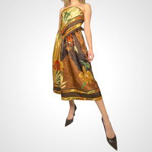 Ornate Floral Skirt and Top Set